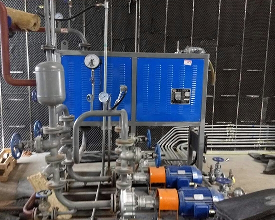 電加熱導(dǎo)熱油爐安裝現(xiàn)場(chǎng)